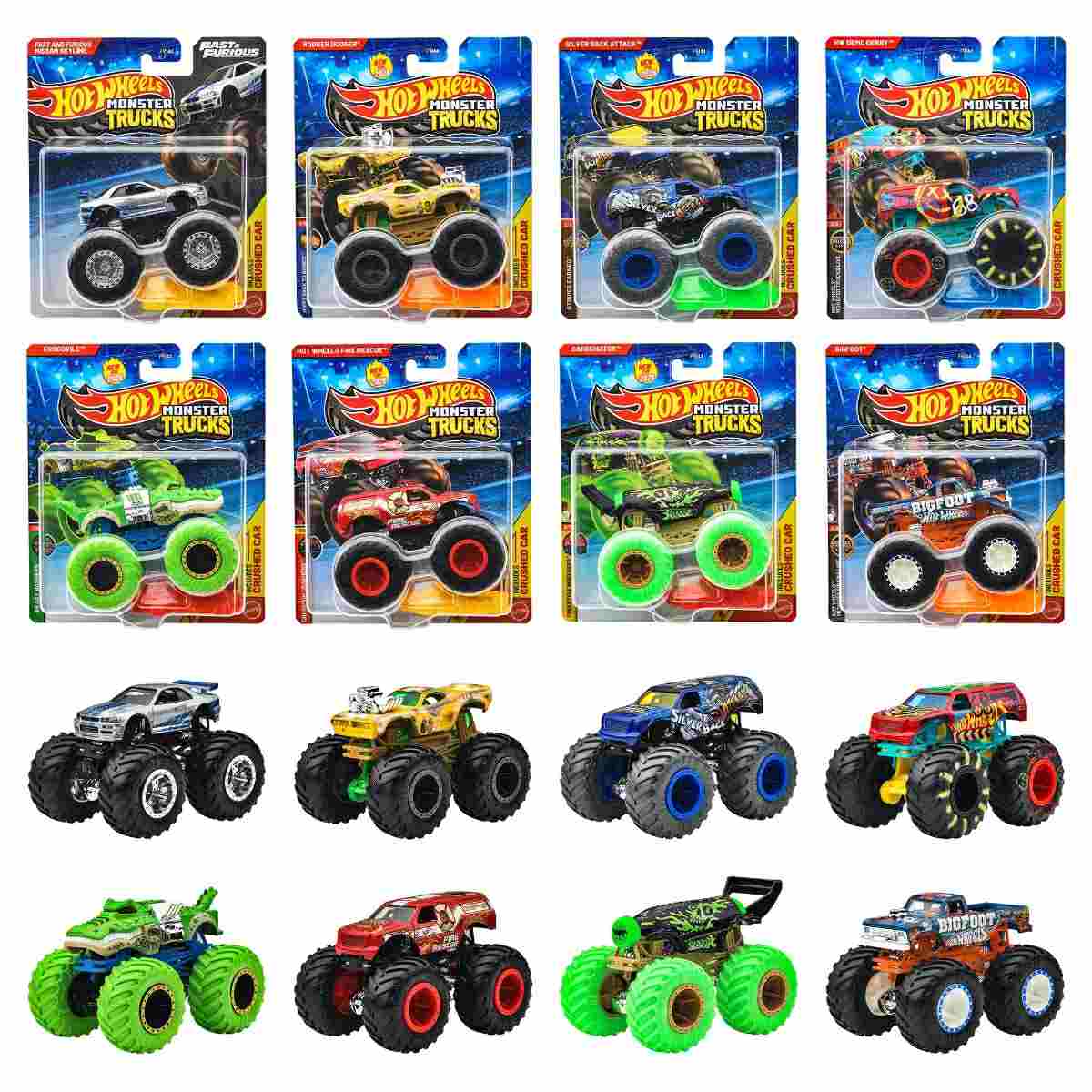 ホットウィール　モンスタートラック 1:64 アソート