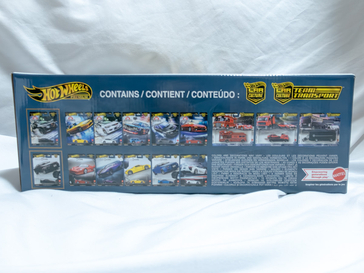 ホットウィール カーカルチャー ファクトリーセットB 外箱側面